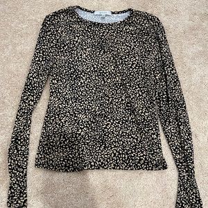 Animal Print Long Sleeve Top
